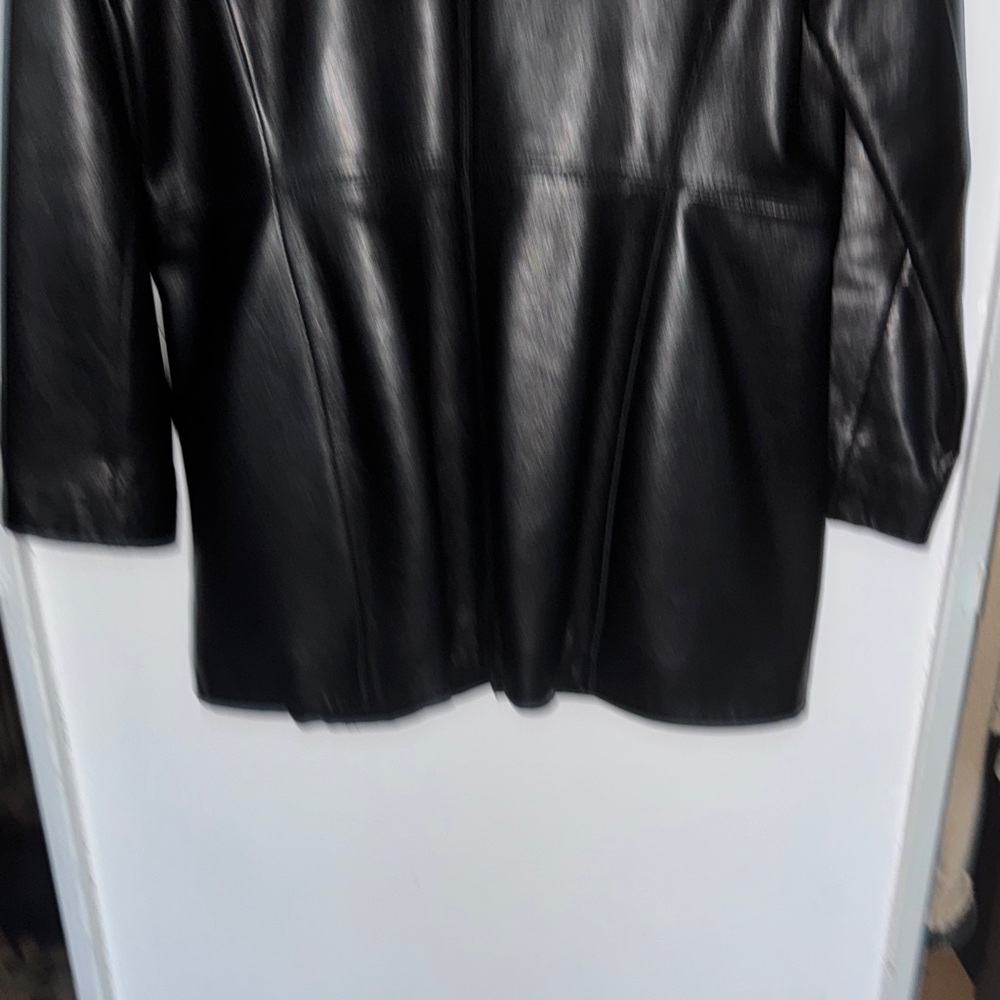 Marc New York Black Leather Outerwear - Picture 4 of 6